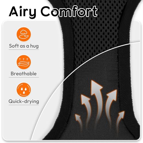 Dooradar Cat Harness and Leash Set, Adjustable and Escape Proof, M - color: Black, size: M