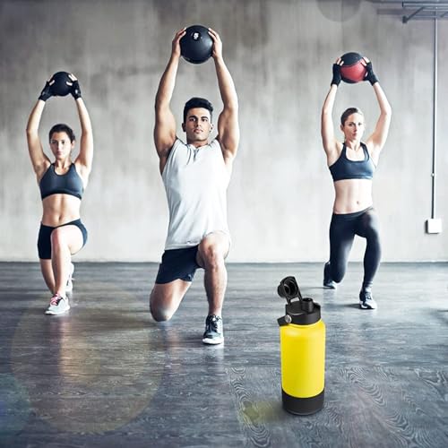 Lid for Hydro Flask 32 40 oz Wide Mouth, Replacement Lids Compatible with Hydro Flask Wide Mouth Water Bottle, Top Spout Lid with Handle, Wide Mouth Lid Chug Cap Accessories - color: Black+Alpine - 1 Pack