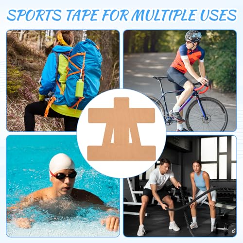12Pcs Precut Shoulder Kinesiology Tape Sports Muscle Support Tape Skin Tone - color: Complexion