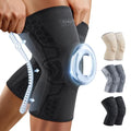 CAMBIVO 2-Pack Knee Brace for Men & Women, Compression Sleeve with Gel Pad - color: Black, size: X-large