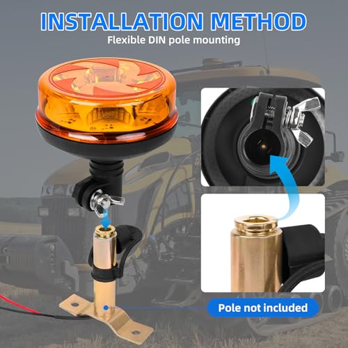 1Pcs Led Beacon Light Amber Strobe Lights - color: Beacon Light - A