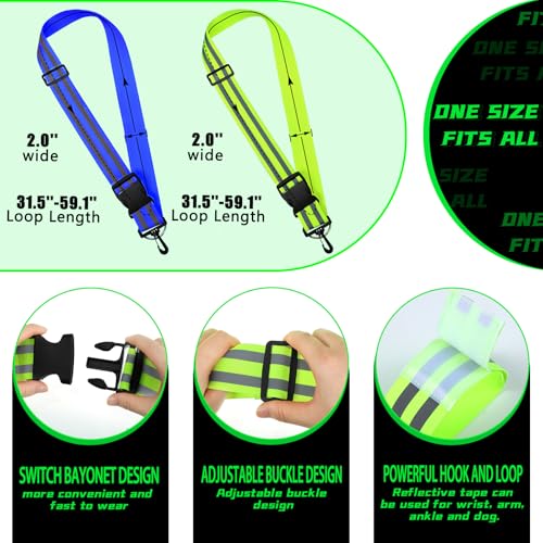 Saintrygo Reflective Sash for Walking - color: Blue