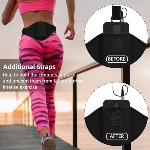Weewooday 1 Pack Mic Belt Holder for Fitness,Black