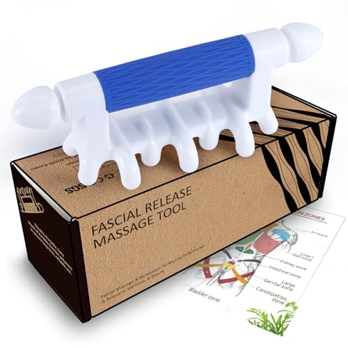 Fascia Massage Tool Myofascial Release Blaster Tools for Anti-Cellulite Skin Soothing Lymphatic Drainage Trigger Point Deep Tissue Neck,Shoulder,Lower Back,Psoas,Thighs,Butt & Full Body (Blue) - color: Blue, size: Small