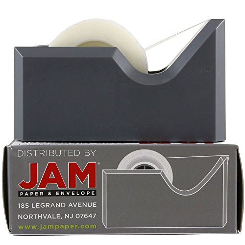 JAM PAPER Colorful Desk Tape Dispensers - Gray - Sold Individually - color: Grey, size: Pack of 1