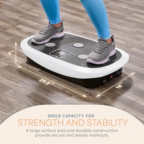 Lifepro Rumblex 4D Vibration Plate Exercise Machine with 7 Training Modes - color: White, size: Plus