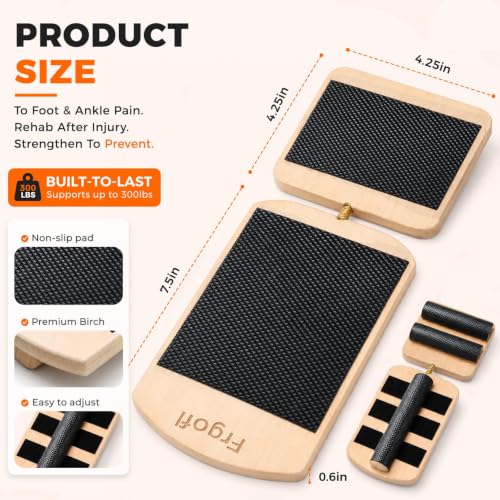 Adjustable Balance Board for Ankle Strengthening & Stability - color: Black, size: 11.8*4.3 inch