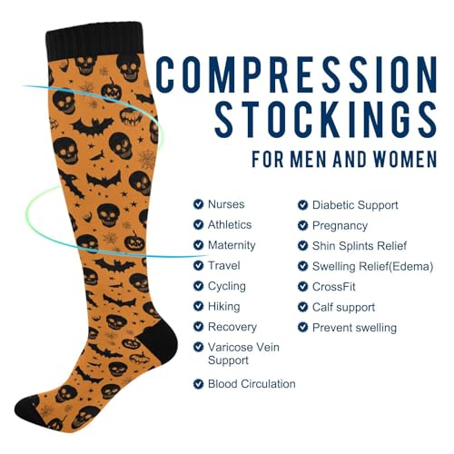 Wusikd Cute Penguin Compression Socks for Women and Men Circulation Long Socks for Athletic Running 1 - color: Multi 39