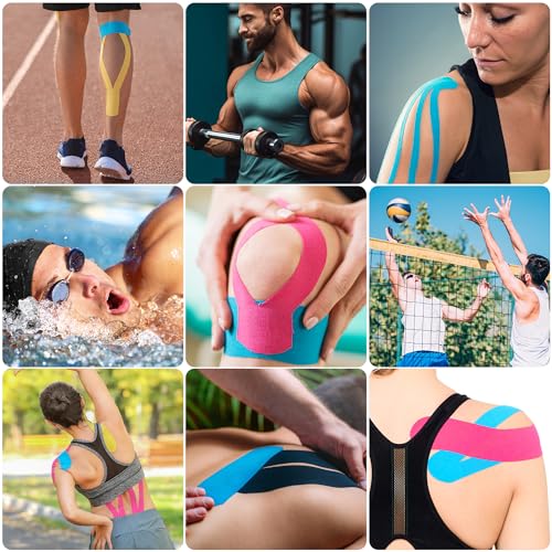 Kinesiology Tape Precut Strips K Tape Rolls for Muscle Support - color: Beige