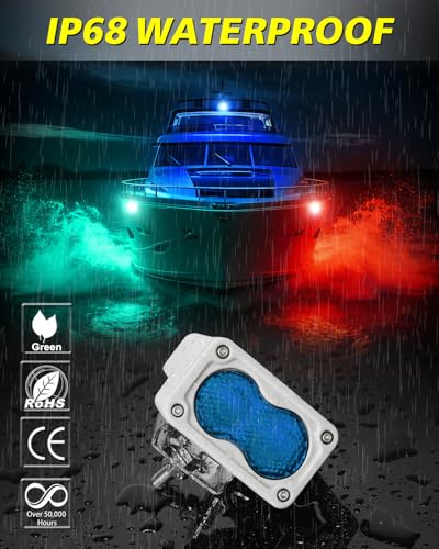 Blue LED Pods Waterproof 3 Inch 40W CREE LED Marine Light Bars - color: Blue