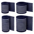 Geiserailie Ice Pack Strap Stretchable, 4 Size Elastic Reusable Ice Belt Extender, Adjustable Hook and Loop Extension Straps Add Length to Most Hot Cold Therapy (4 Pcs,Blue) - color: Blue