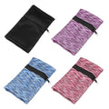 Wrist Pouch Wrist Wallet Wristband with Zipper Sports Sweatbands - color: Black/Purple/Blue/Pink