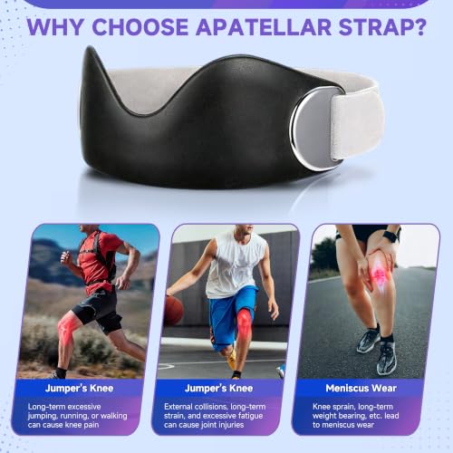 CHIC DIARY Patellar Tendon Support Strap Knee Support Brace for Women Men