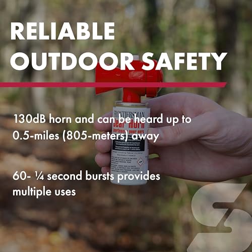 SABRE Frontiersman Bear Horn for Hiking & Camping, Bear Spray Companion