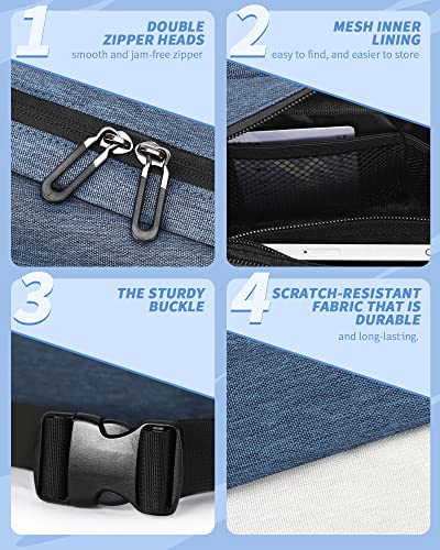 Fanny Pack For Women,Crossbody Sling Bags For Women,Waist Packs For Men,Belt Bags Travel Fanny Pack,Casual Daypack Shoulder Bag Running Tactical Man Purse - color: A1-Blue White