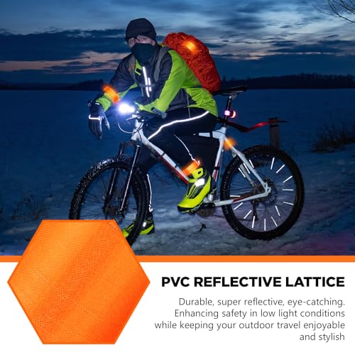 Halloscume Pcs Reflective Arm Snap Band 15.75 in Slap Bracelet - color: Orange
