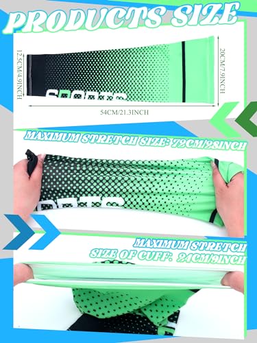 Suhine 6 Pairs Sports Leg Sleeves UV Protect Compression Long Knee Sleeves for Men Women Basketball Football Running Cycling - style: Elegant