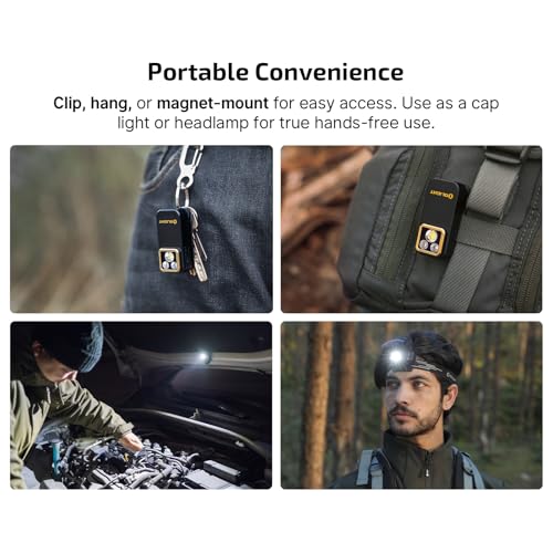 OLIGHT Oclip Pro S Rechargeable EDC Clip-on Flashlight, Black - color: Black