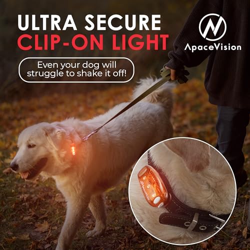 EverLightFX USB Rechargeable LED Safety Light 2 Pack, Clip On Strobe Light - color: Orange