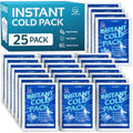 25 Pack Instant Ice Packs for Injuries, Disposable First Aid Cold Packs - size: 25 Pack (6" x 4.5")