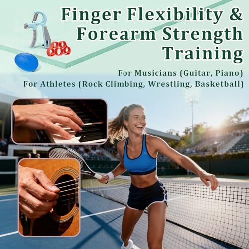 CYFIE Grip Strength Trainer Kit Adjustable 10-132Lbs Hand Exerciser Counter - color: Green