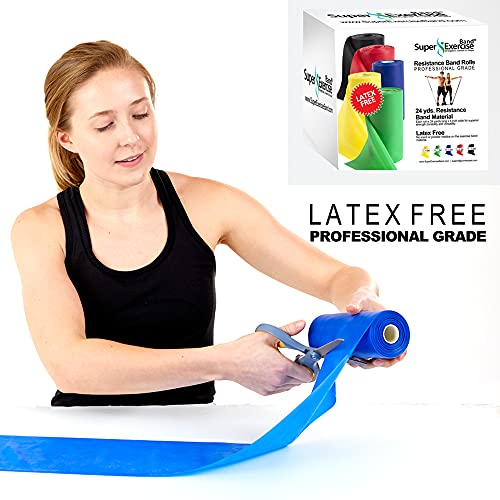Resistance Band Bulk Rolls, 8/16/24 yd x 6 in - size: 24 Yards, style: Intermediate Level 2