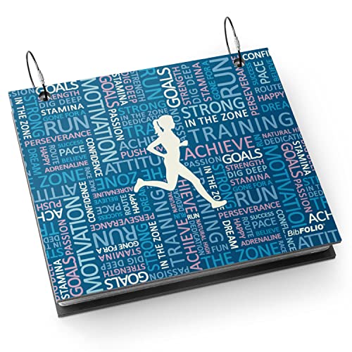 Gone For a Run BibFOLIO Race Bib Album - Running Inspiration Female - 9.5x8 - color: Running Inspiration Female