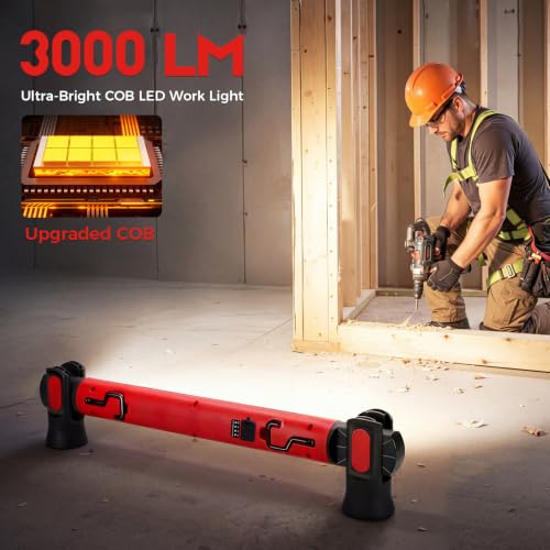 Magnetic Work Light Bar, Rechargeable Under Hood LED for Mechanic, 1 Pack