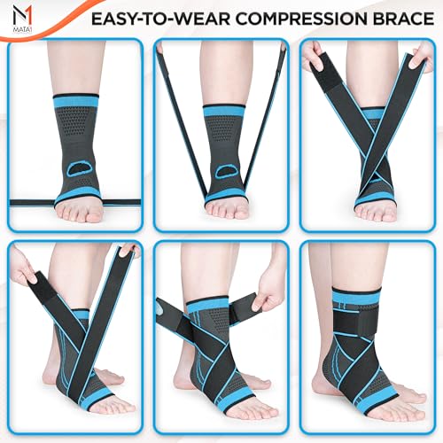 Ankle Brace, Plantar Fasciitis Foot Wrap, Achilles Tendonitis Support