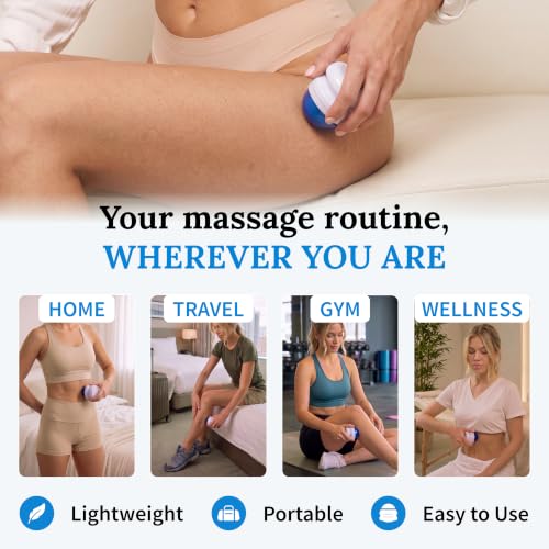 Lymphatic Drainage Massager, Fibro Roller Ball for Post Surgery Recovery