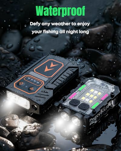 Pawfly 4 Pack Clip-on Flashlight, LED Rechargeable Hat Clip Light