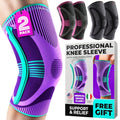 DR. BRACE ELITE Knee Brace with Side Stabilizer (2 Pack) Knee Brace - color: Galaxsis, size: X-Large