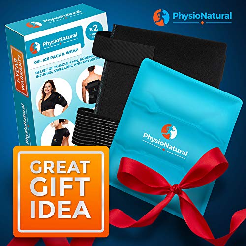 Universal Large Flexible Gel Ice Pack & Wrap - Cold Therapy for Your Hips, Shoulders, Elbow, Back, Knees – Instant Pain Relief for Injuries, Recovery, Swelling, Aches, Arthritis, Bruises & Sprains