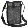 Uxcell Water Bottle Holder With Adjustable Shoulder Strap, Carrier Bag, Mesh Crossbody Carrier With Pocket for Sports, Hiking, Walking, Travel - color: Black