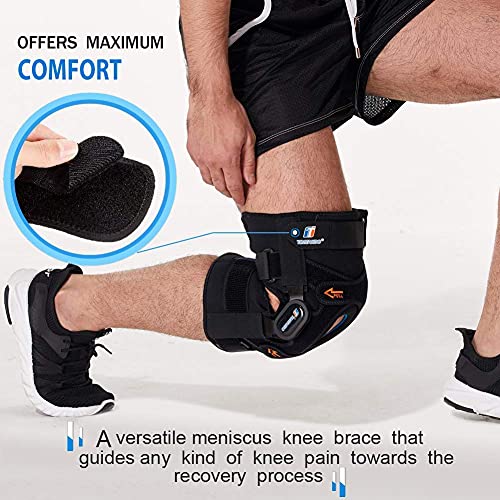 XL Plus Size Hinged Knee Brace with GEL Patella for Women Men Meniscus Tear - size: X-Large