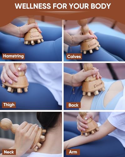 ONUEMP Wood Fascia Brush - Lymphatic Drainage, Anti Cellulite, Body Sculpt - size: Brush