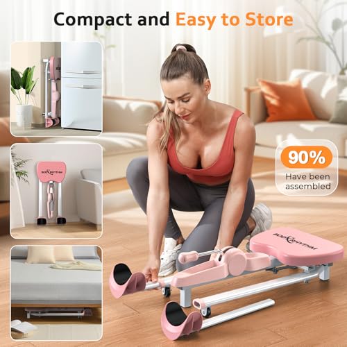 BODY RHYTHM Leg Stretcher - Split Machine for Leg Stretching - Flexibility Stretching Equipment - Ballet, Yoga, Dance, Martial Arts, MMA - Home Yoga Gym Fitness - color: Pink