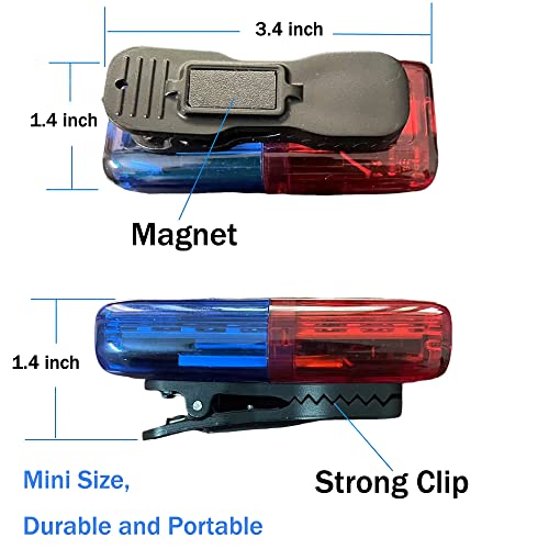 Personal Safety Warning Signal Clip Shoulder Light with Electronic Whistle Flashlight Magnet for Police Gifts,Outdoor Rescue,Security Guard eauipment,Cycling,Night Run,Police Gear (Blue/Yellow) - color: Blue/yellow