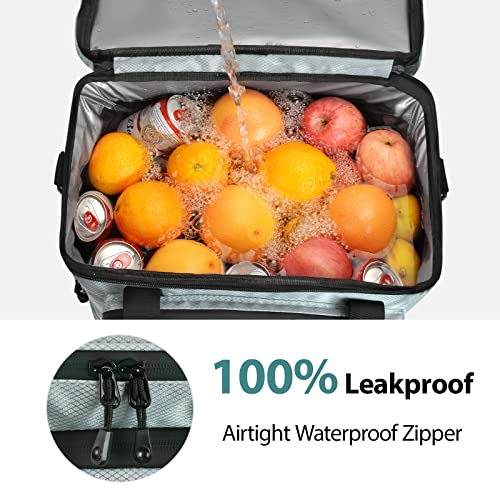 Maelstrom 24/30/60 Can Soft Cooler Bag, Double Deck Portable Ice Chest - color: Grey, size: 60 Can