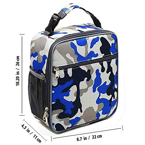 ZM-YOUTOO Lunch Box for Men - Reusable Lunch Bag Men Adult Women- Insulated Small LunchBox (Camouflage) - color: Camouflage