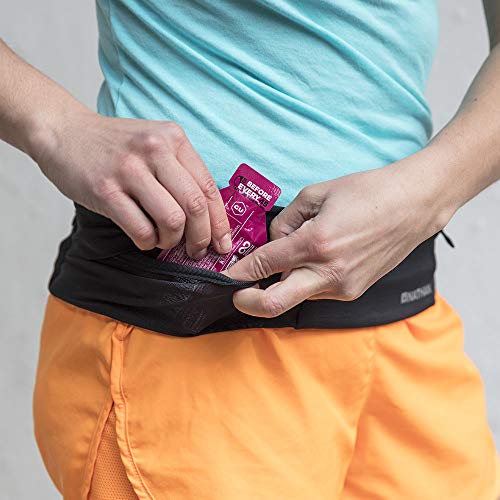 Nathan Zipster Running Belt for Men and Women, Bounce Free Waist Pack, Running Fanny Pack Women, Pockets with Zippers, Fits All iPhones - color: Navy, size: X-Large