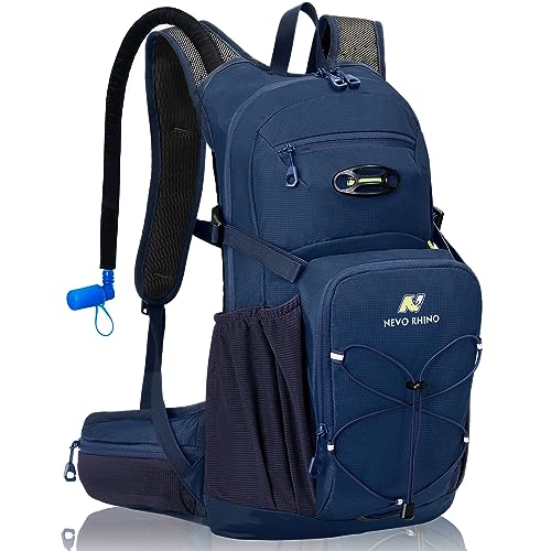 N NEVO RHINO Hydration Backpack, 18L Hiking Backpack with 3L Water Bladder - color: Blue