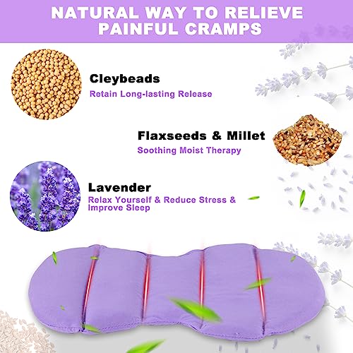 Microwave Heating Pad for Period Cramps Pain Relief, 16×12", Purple Axolotl - size: Purple Axolotl