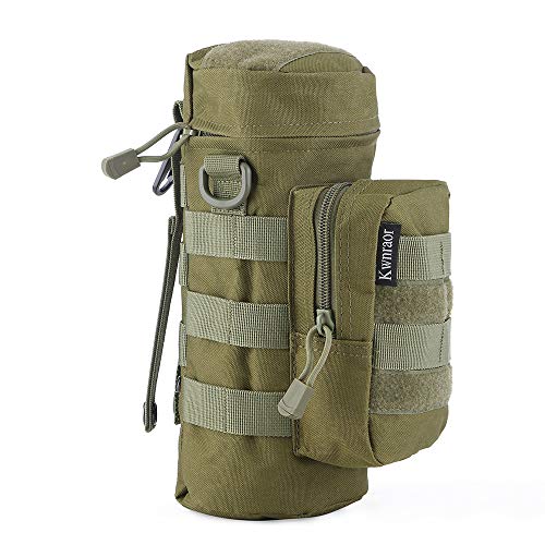 Molle Water Bottle Holder, Tactical Water Bottle Pouch - color: Army Green