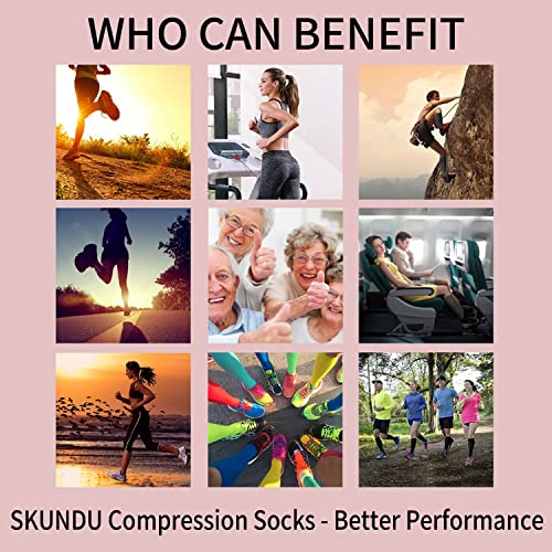 Open Toe Compression Socks 3 Pairs 20-25mmHg Toeless Graduated Compression Socks Sleeve - color: Pink and White, size: Large/X-Large (3 Pair)