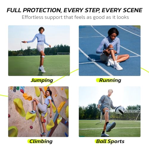 aoFIT 2 Pack Patella Knee Strap Band for Knee Pain Knee Support Patellar Stabilizer Braces Tendon Ergonomic Silicone Pad adjustable Compression for Running Jumping Squats Basketball All Activities