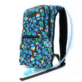 Kandies World Reflective Festival Hydration Pack - 2L Hydropack for Raves, Hiking, Biking, Running, and More (with Anti-Theft Pocket) - style: Mushroom