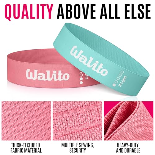 Fabric Resistance Bands for Working Out - Booty Bands for Legs -Glutes Training for Women and Men - Exercise Bands for Squats, Yoga, Physical Therapy -Home Gym Fitness - color: Colors Set