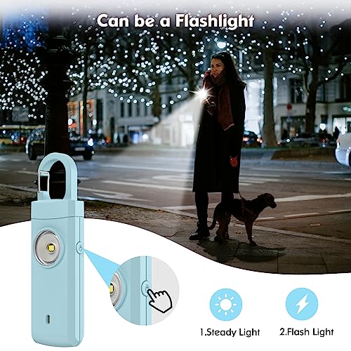 Rechargeable Personal Alarm for Women, College Dorm Essentials - color: Aqua