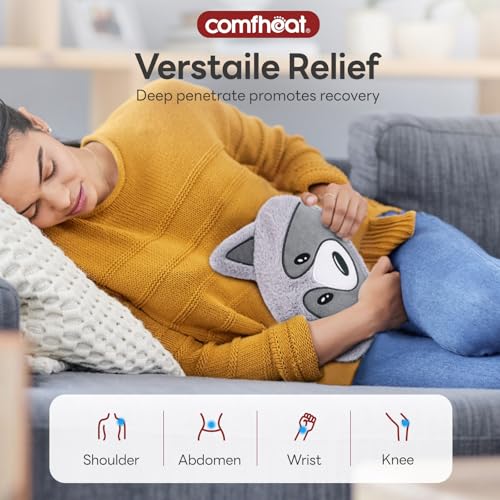 Raccoon Microwave Heating Pad for Pain Relief, Moist Heat Pack - style: Raccoon